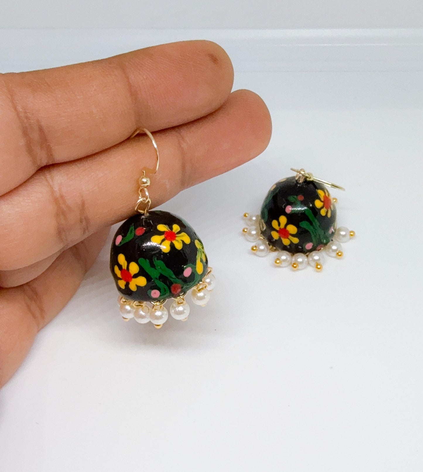 Jhumka Earrings/Handmade Jhumkas/Paper Quilling Earrings/Light weight earrings/Eco friendly jewelry