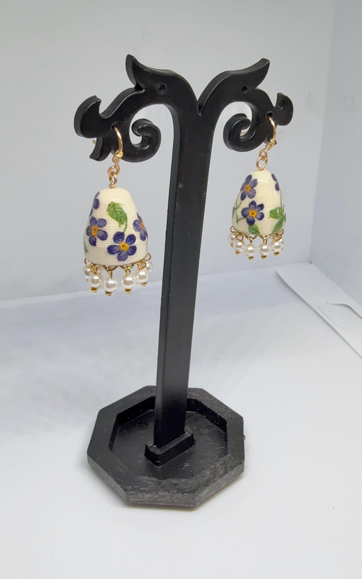 Jhumka Earrings/Handmade Jhumkas/Paper Quilling Earrings/Light weight earrings/Eco friendly jewelry