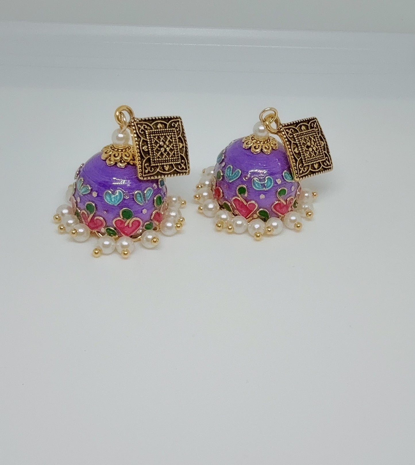 Jhumka Earrings/Handmade Jhumkas/Paper Quilling Earrings/Light weight earrings/Eco friendly jewelry