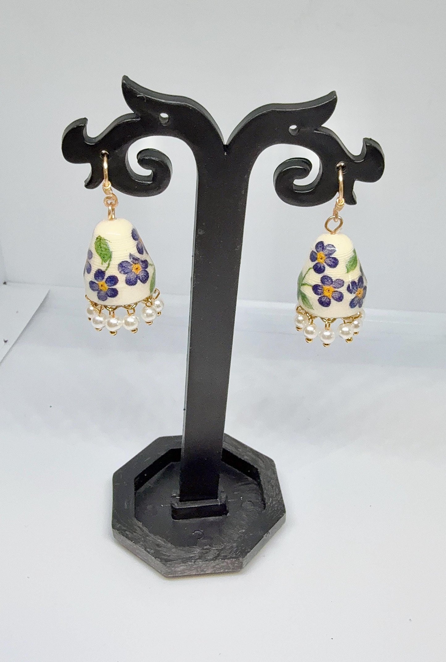 Jhumka Earrings/Handmade Jhumkas/Paper Quilling Earrings/Light weight earrings/Eco friendly jewelry