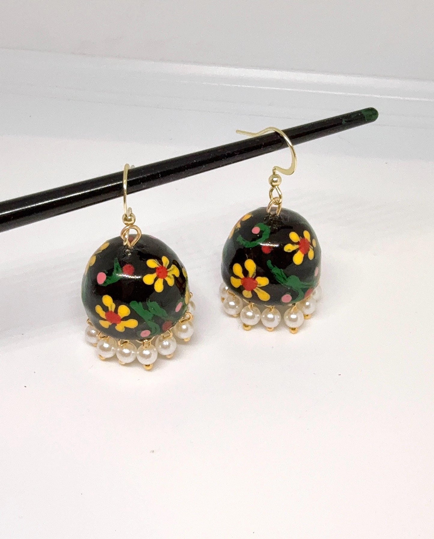Jhumka Earrings/Handmade Jhumkas/Paper Quilling Earrings/Light weight earrings/Eco friendly jewelry