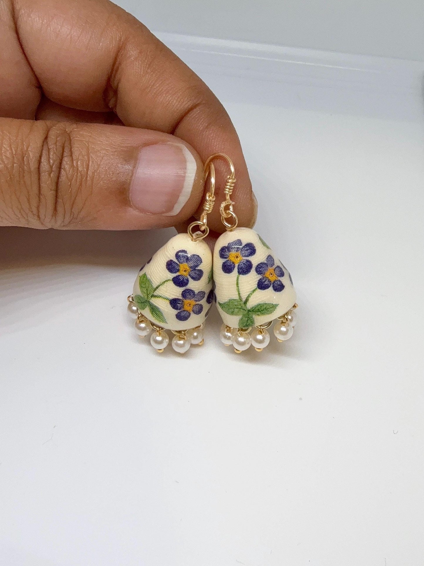 Jhumka Earrings/Handmade Jhumkas/Paper Quilling Earrings/Light weight earrings/Eco friendly jewelry