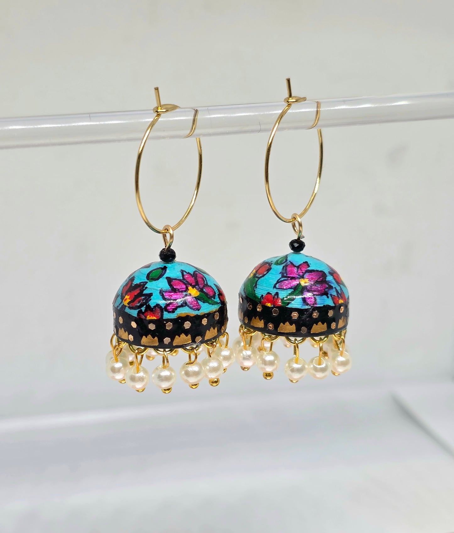 Jhumka Earrings/Handmade Jhumkas/Paper Quilling Earrings/Light weight earrings/Eco friendly jewelry