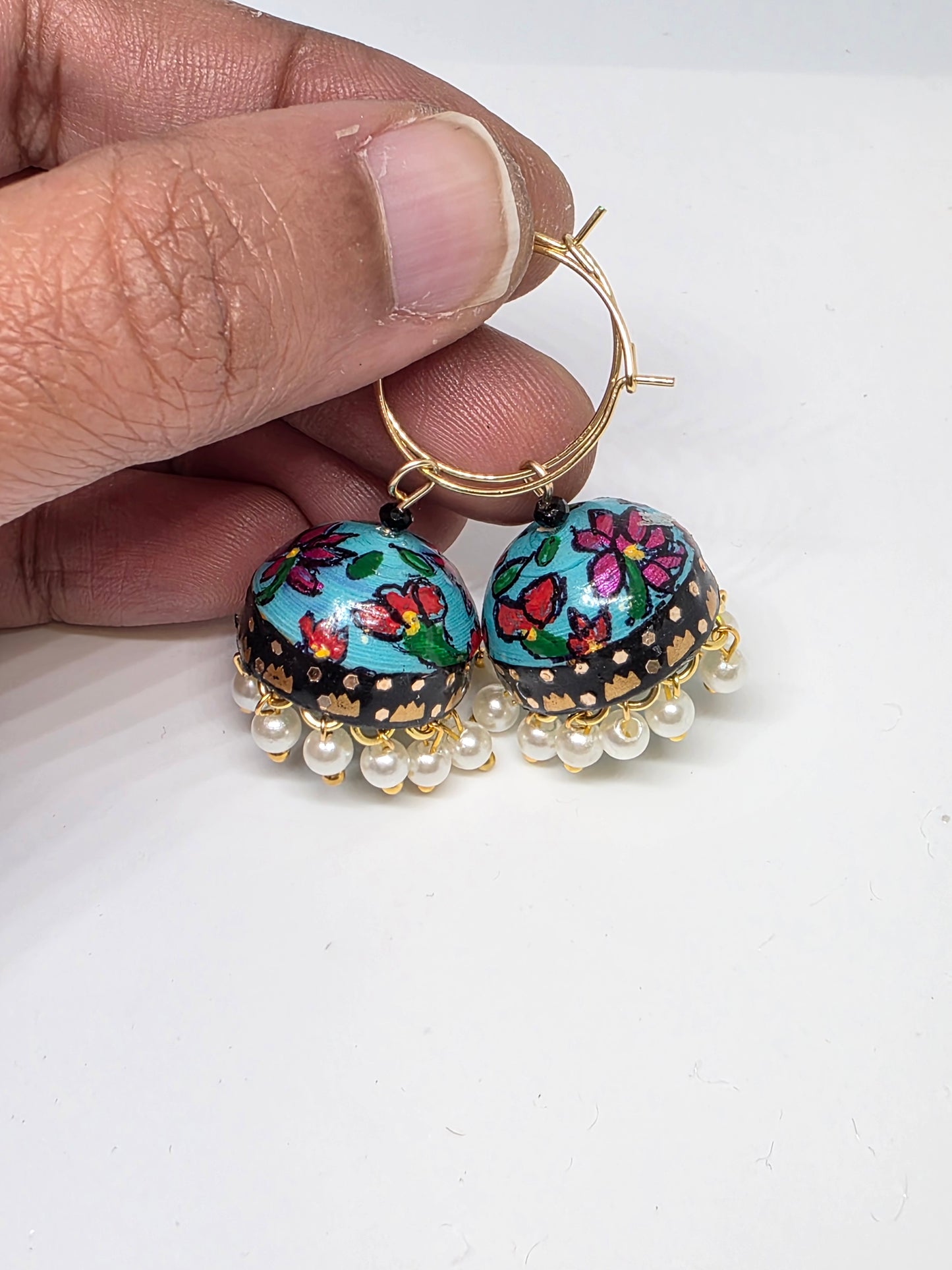 Jhumka Earrings/Handmade Jhumkas/Paper Quilling Earrings/Light weight earrings/Eco friendly jewelry
