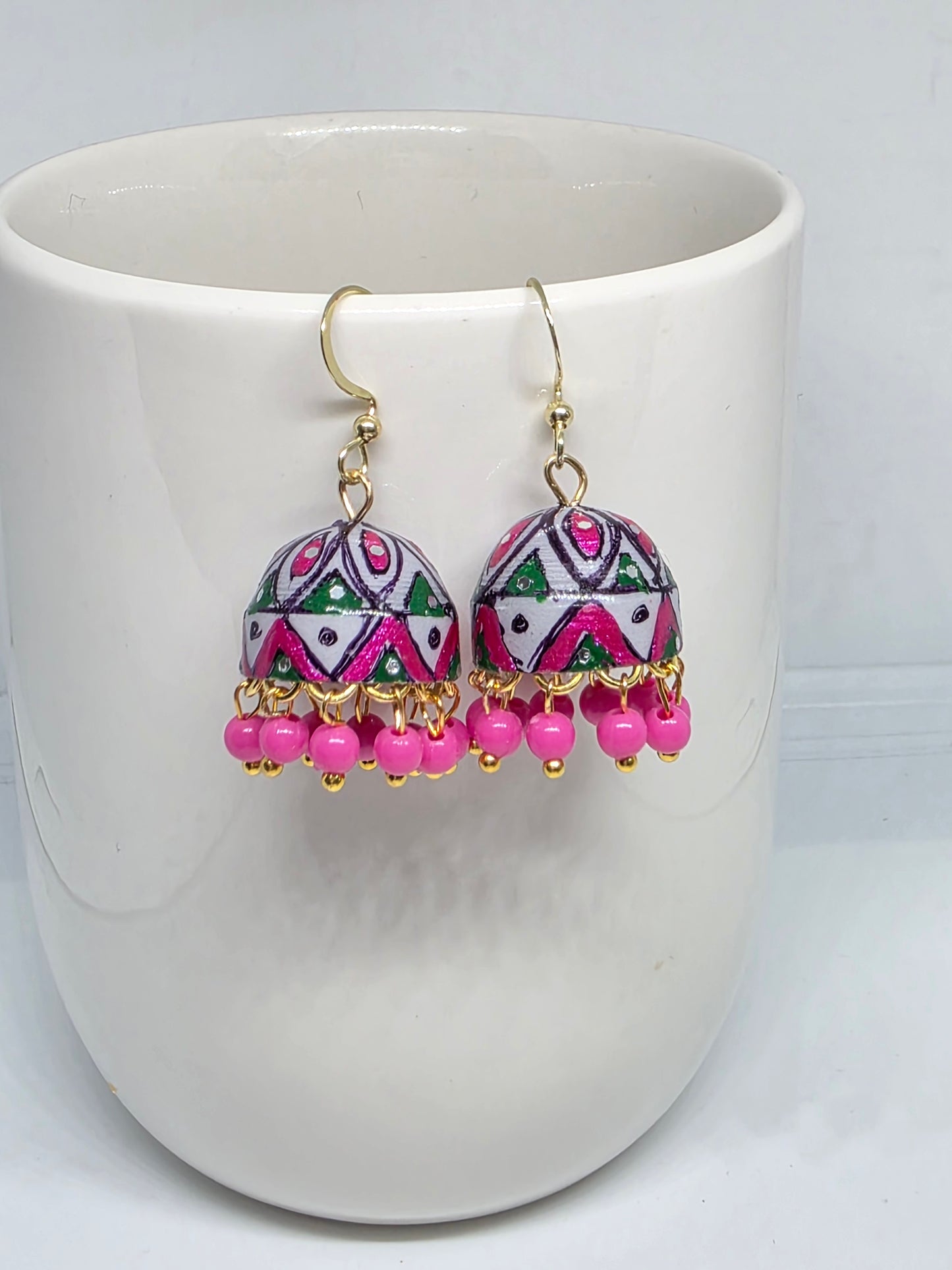 Jhumka Earrings/Handmade Jhumkas/Paper Quilling Earrings/Light weight earrings/Eco friendly jewelry