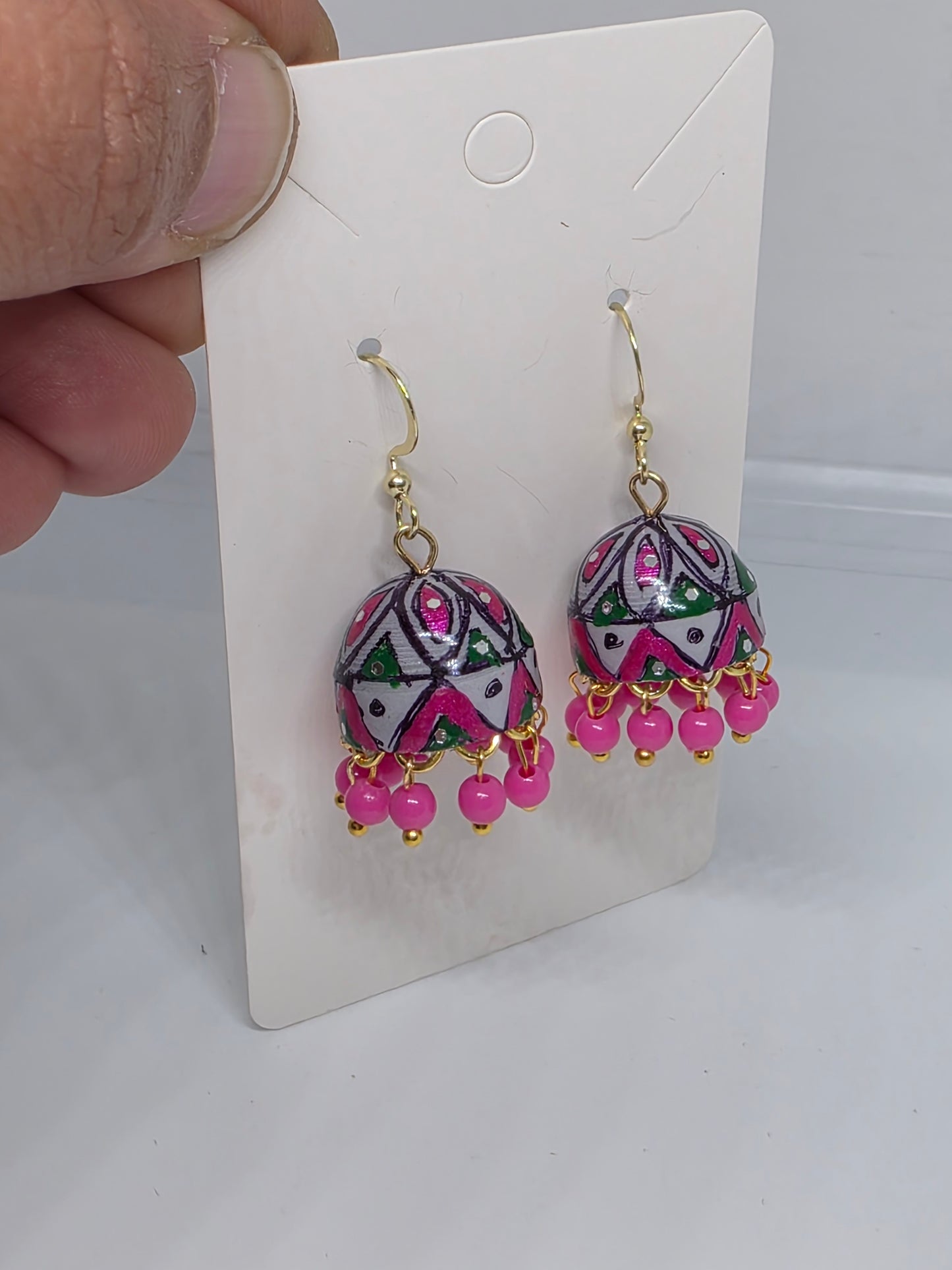 Jhumka Earrings/Handmade Jhumkas/Paper Quilling Earrings/Light weight earrings/Eco friendly jewelry