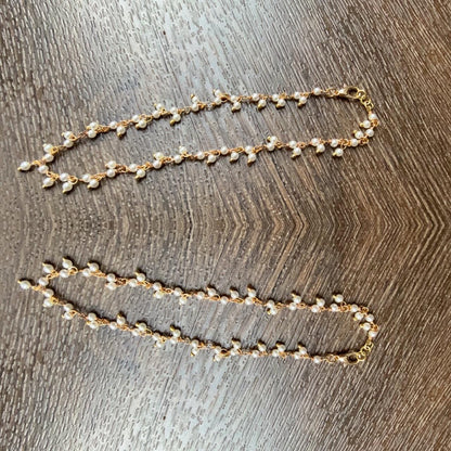 Pearl Anklet/Minimalist Ankle bracelet/dainty Anklets