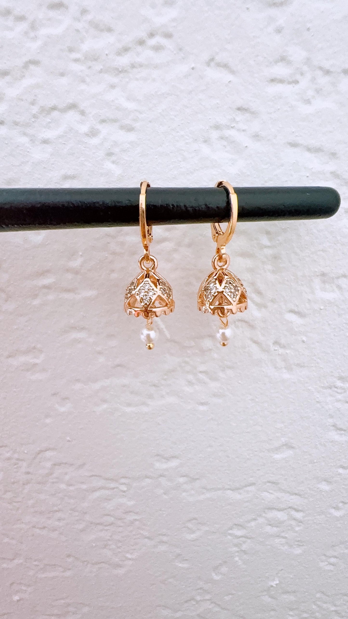 Micro Jhumka Hoops Gold Bali Plated Jhumkas 18 Karat imitation gold earrings Jhumkas Punjabi earrings Dainty Jhumkas Traditional