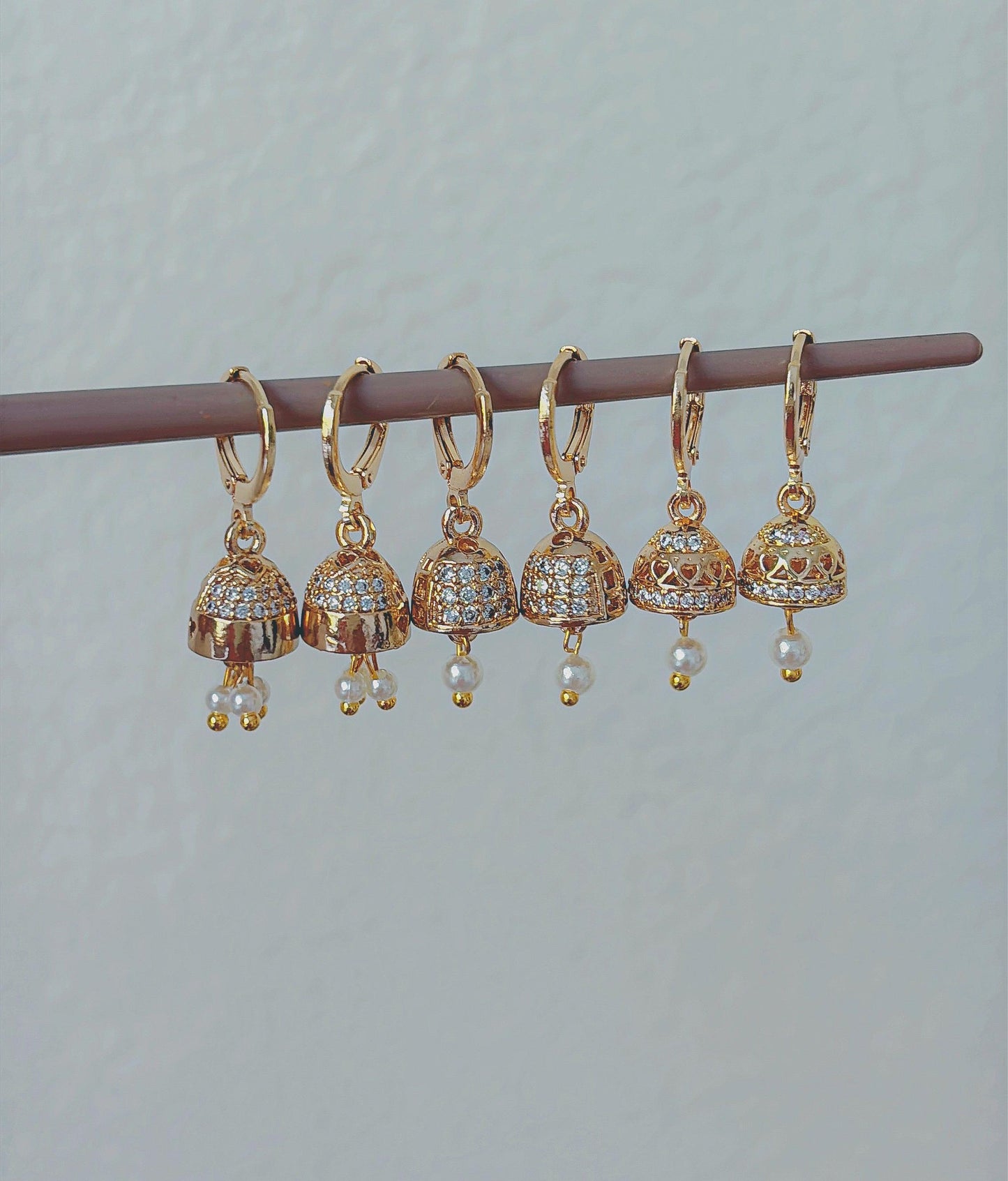 Micro Jhumka Hoops Gold Bali Plated Jhumkas 18 Karat imitation gold earrings Jhumkas Punjabi earrings Dainty Jhumkas Traditional