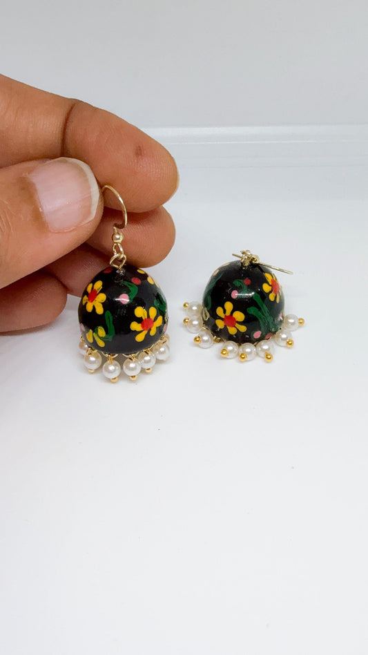 Jhumka Earrings/Handmade Jhumkas/Paper Quilling Earrings/Light weight earrings/Eco friendly jewelry