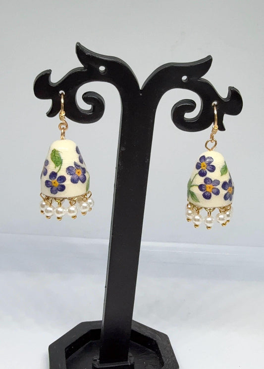 Jhumka Earrings/Handmade Jhumkas/Paper Quilling Earrings/Light weight earrings/Eco friendly jewelry