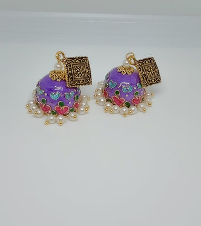 Jhumka Earrings/Handmade Jhumkas/Paper Quilling Earrings/Light weight earrings/Eco friendly jewelry
