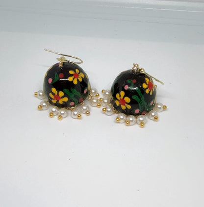 Jhumka Earrings/Handmade Jhumkas/Paper Quilling Earrings/Light weight earrings/Eco friendly jewelry
