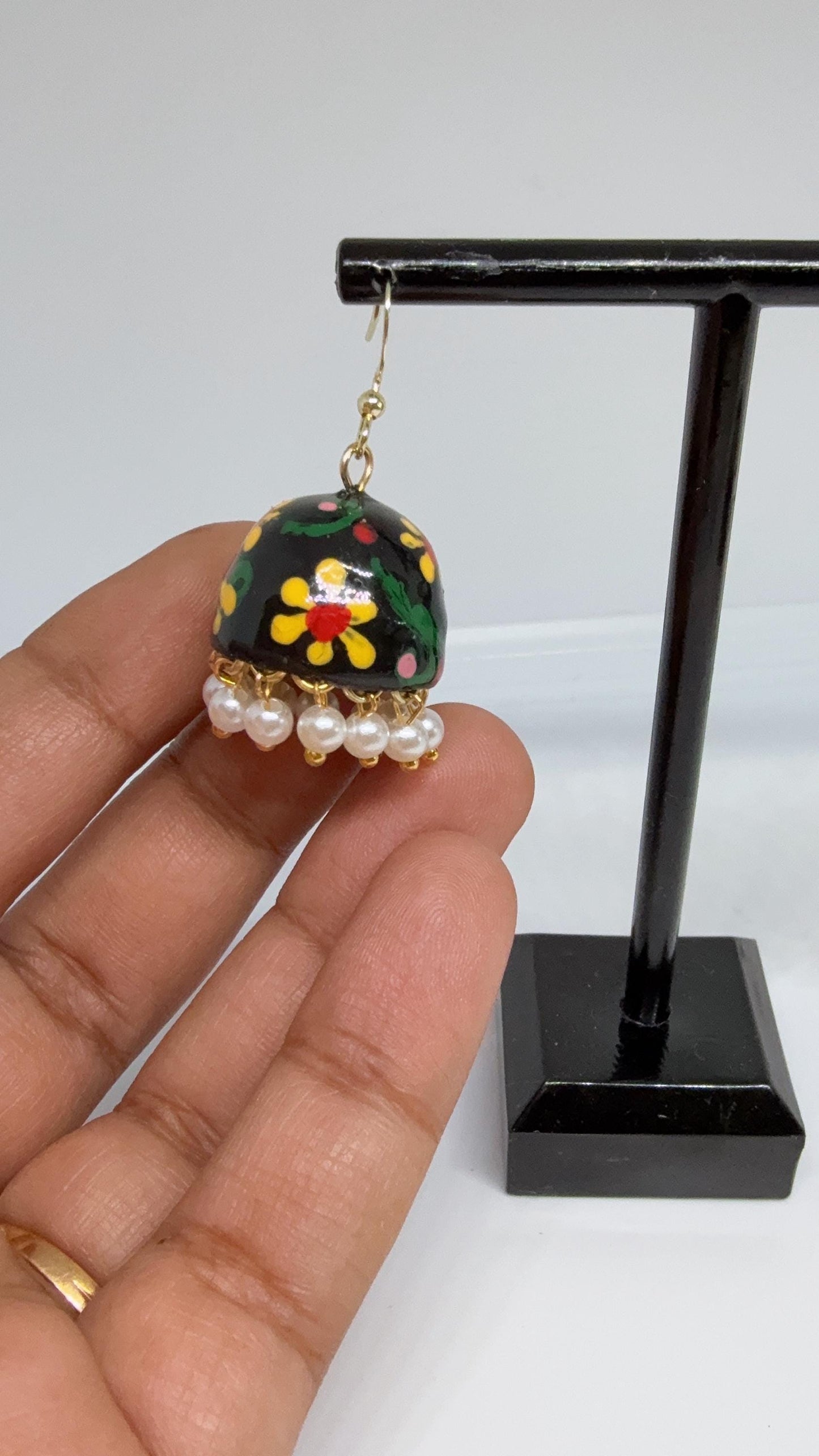 Jhumka Earrings/Handmade Jhumkas/Paper Quilling Earrings/Light weight earrings/Eco friendly jewelry