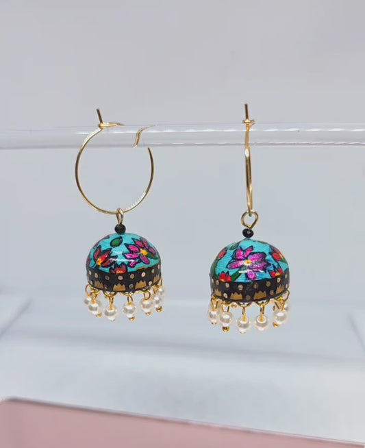 Jhumka Earrings/Handmade Jhumkas/Paper Quilling Earrings/Light weight earrings/Eco friendly jewelry