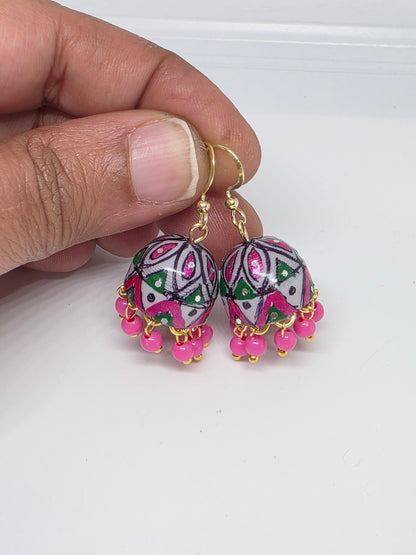 Jhumka Earrings/Handmade Jhumkas/Paper Quilling Earrings/Light weight earrings/Eco friendly jewelry