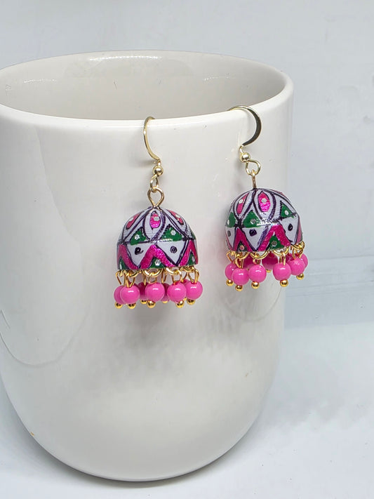 Jhumka Earrings/Handmade Jhumkas/Paper Quilling Earrings/Light weight earrings/Eco friendly jewelry